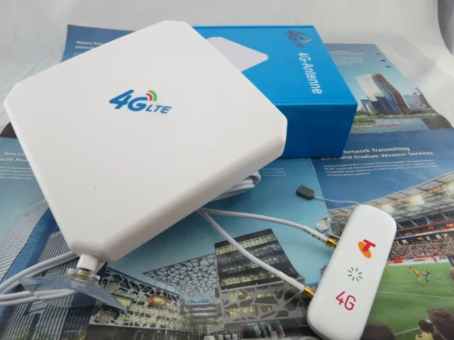Оригинальная Внешняя Антенна Huawei 3G 4G LTE 35 дБи TS9 2M + ZTE MF823 FDD 800/900/1800/2600 МГц USB