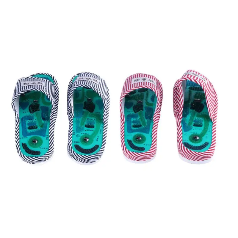 

1Pair Acupuncture Foot Massage Slippers Health Shoe Reflexology Magnetic Sandals Acupuncture Healthy Feet Care Massager Shoes