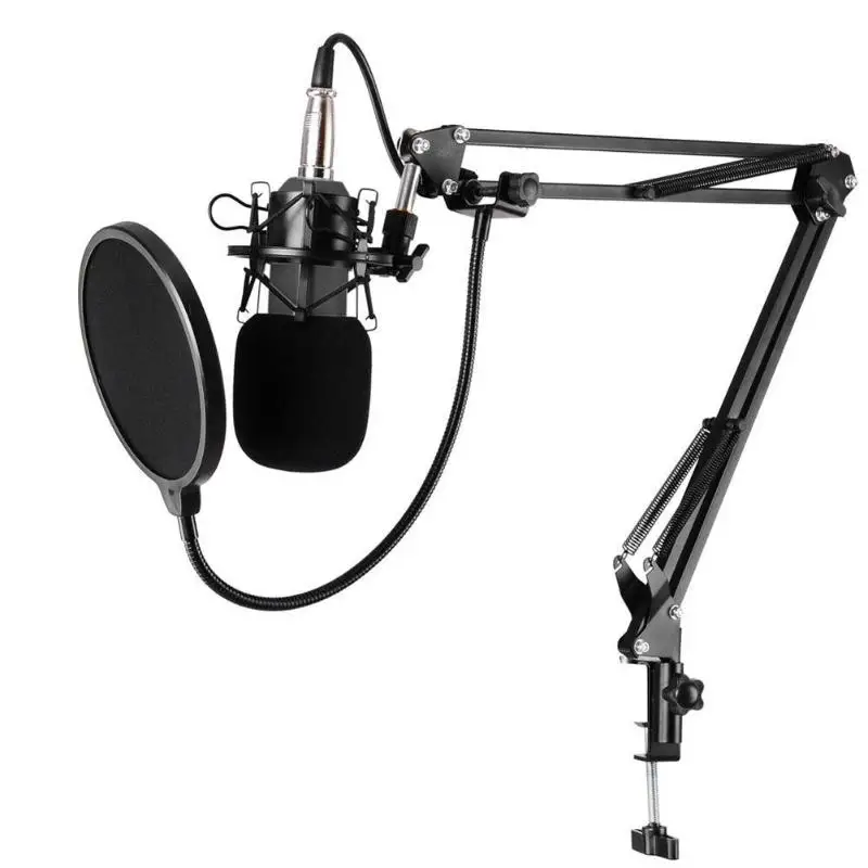 BM 800 Студийный конденсаторный микрофон Cardiod для записи музыки ПК ноутбука пения