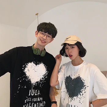 

Summer New T Shirt Men Fashion Printed Casual Short-sleeved Tshirt Man Streetwear Wild Hip-hop Loose Cotton T-shirt Male Tops