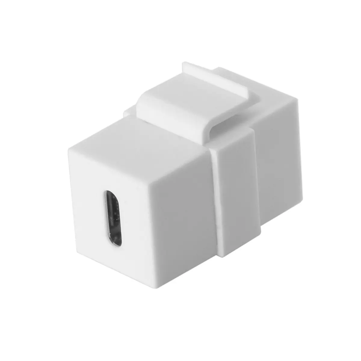 

USB-C Type-C Female to Female Extension Keystone Jack Coupler Adapter for Wall Plate Panel USB Cable White