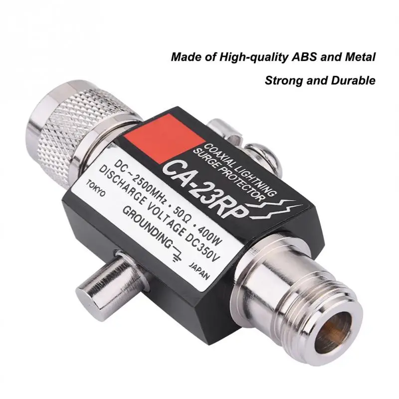 Молниеотвод N штекер к Женский коаксиальный 0 2 5 ГГц 400 Вт CA 23RP 50ohm DC 2500MHz разъем 400W
