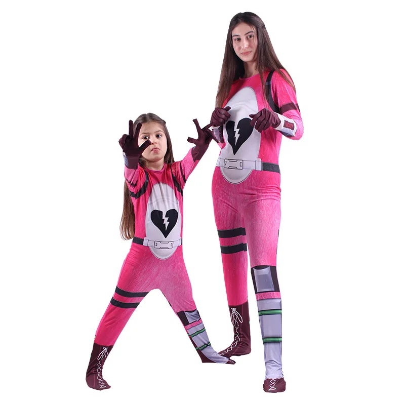

Fortress Night Costume Cosplay For Kids Fortress Night Game Battle Jumpsuit Pink Suit Clothing
