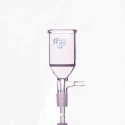 Filtration funnel,with grinding mouth sand board,Capacity 60ml,Joint 19/22,G4,Bush funnel,sand board