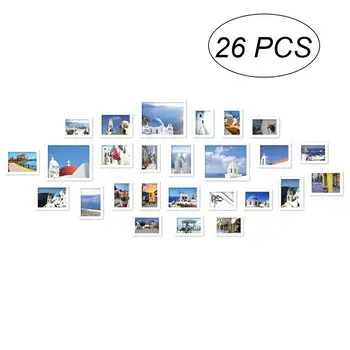 

26pcs Gallery Photo Frame Set Photo Frame Wall Kit with Hanging Wall Templates for Home Decoration