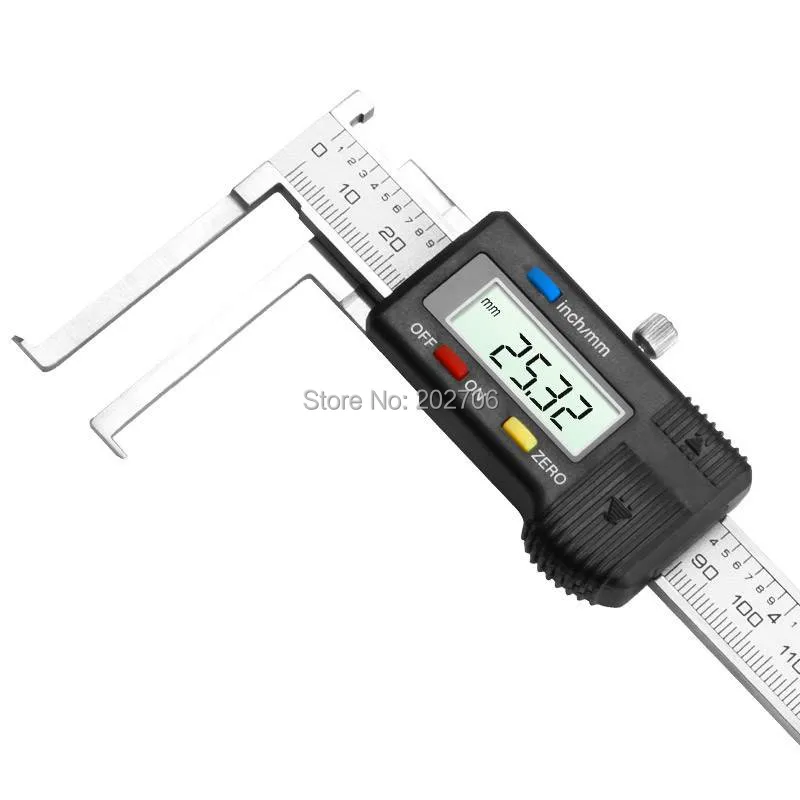 Внутренний цифровой 10-150 мм 0,01 мм электронный цифровой Внутренний штангенциркуль для измерения пазов с краем ножа микрометр цифровой штангенциркуль