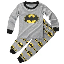 Детская Хлопковая одежда для сна с длинными рукавами и рисунком из мультфильма для маленьких мальчиков пижамы Pj домашние наборы