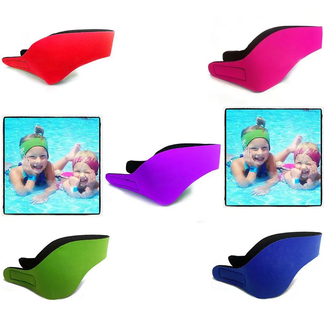 Swimming Headband Adjustable Kids Unisex Bathing Swimming Ear Band Non