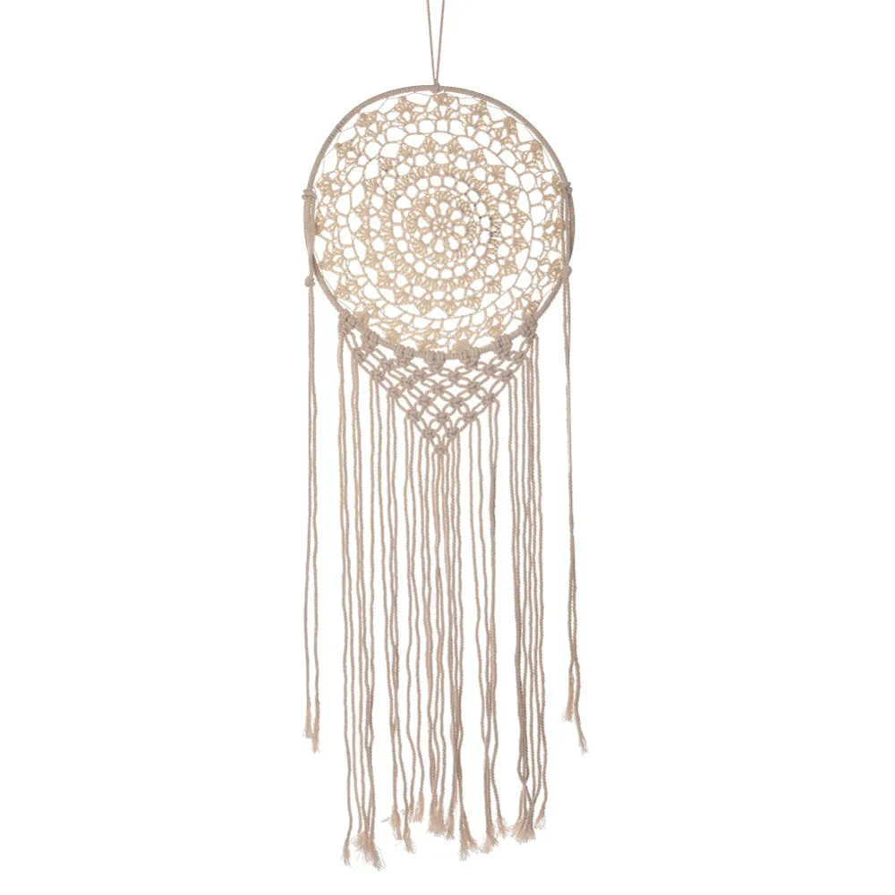 

Nordic Style Handmade Macrame Wall Hanging Cotton Dream Catcher Macrame Tapestry Bohemian Home Living Room Decoration
