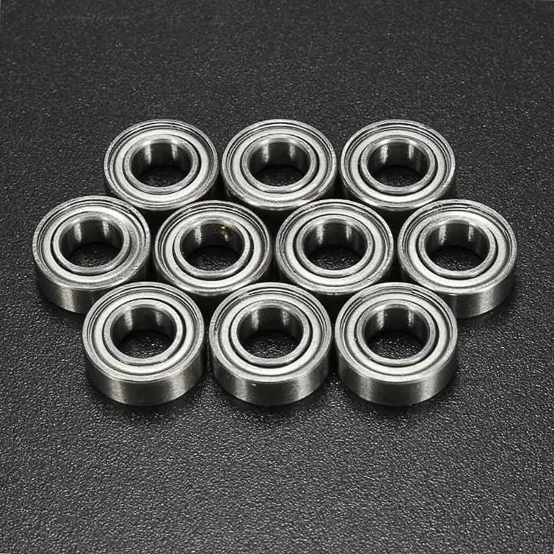 10pcs/set 687zz Miniature Roller Bearing Shafts Deep Groove Carbon