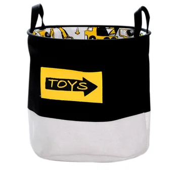 

Cartoon Cars Printed Storage Basket For Toys Fabric Clothes Organizer Folding Large Laundry Basket For Dirty Clothes 40x33x40c