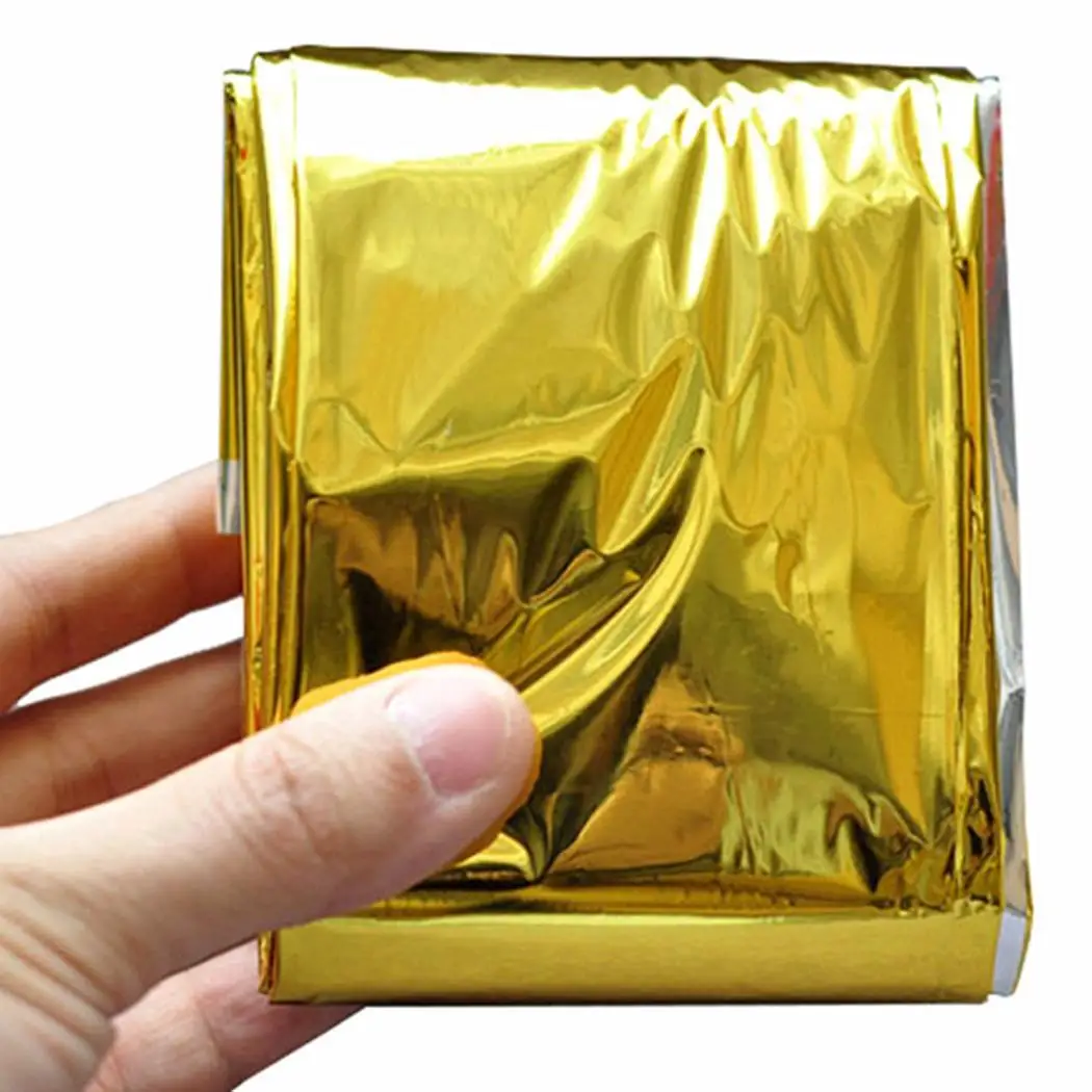 

Outdoor Emergency Insulation Blanket Camping Tent Gold First Aid Travel