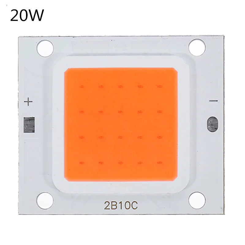 CLAITE, 10 Вт, 20 Вт, 30 Вт, 50 Вт, 70 Вт, 100 Вт Светодиодный светильник для выращивания, чип, полный спектр DC9-10V/DC20-32V для роста растений в помещении