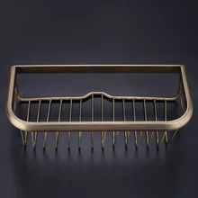 Hot 30cm Solid Copper Shower Basket Bath Soap Shampoo Storage Holder Wall Mount Bathroom Shelf