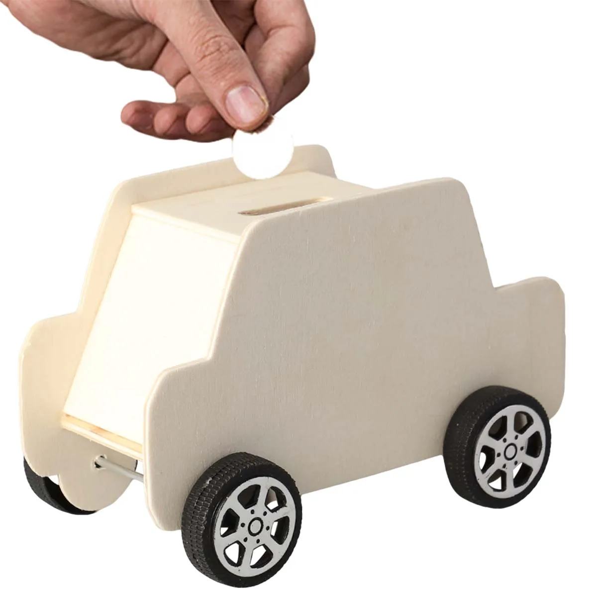 

1PC DIY Wooden Car Shaped Piggy Bank Money Saving Box Toys Children DIY Projects Educational Toys Fancy Toys