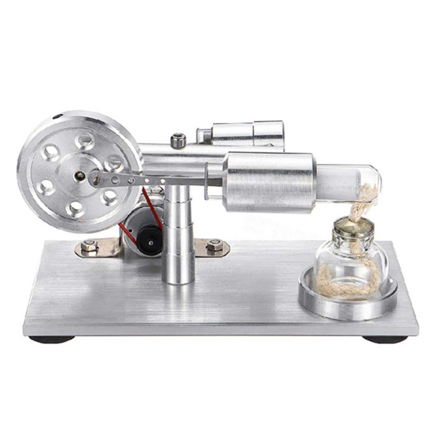 

Hot Air Stirling Engine Experiment Model Power Generator Motor Educational Physic Steam Power Toy Design Gifts