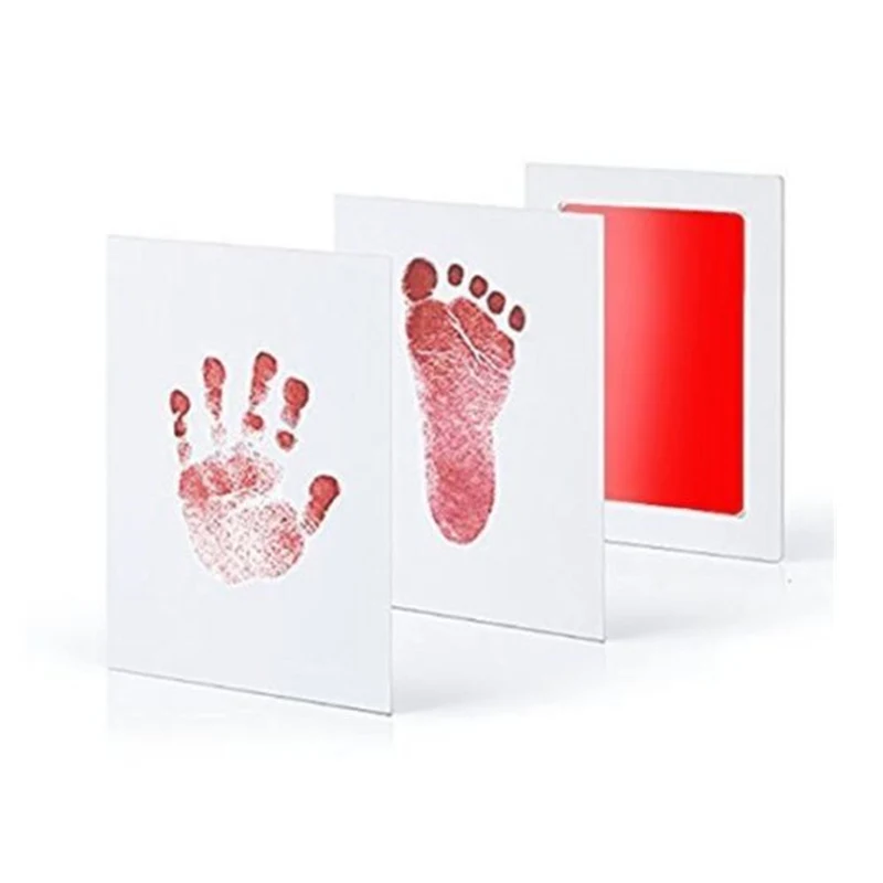 Отпечаток руки ребенка отпечаток ноги создатели лапы печать коврик для ног фоторамка сенсорная чернильная Подушка Новорожденные предметы подарочные сувениры