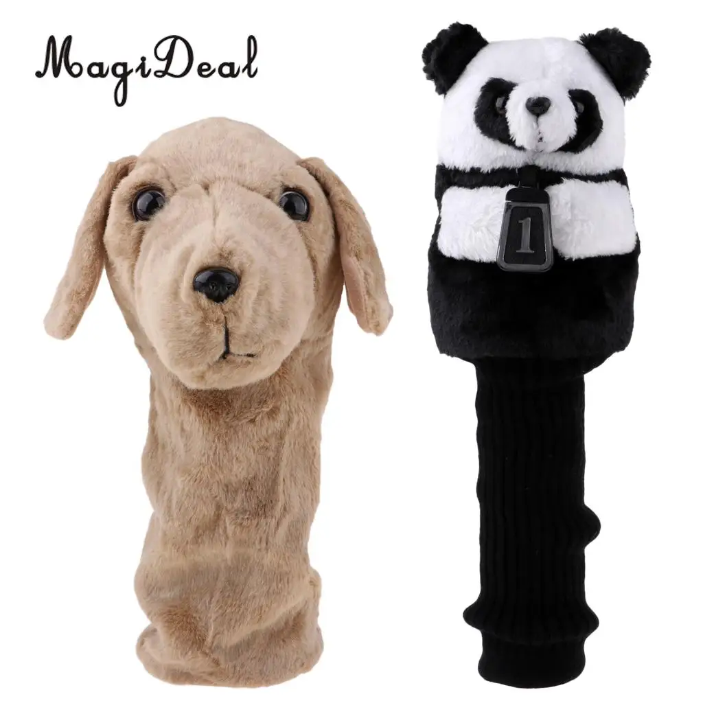 MagiDeal Set 2 Novelty Animal Golf Driver Head Cover Headcover