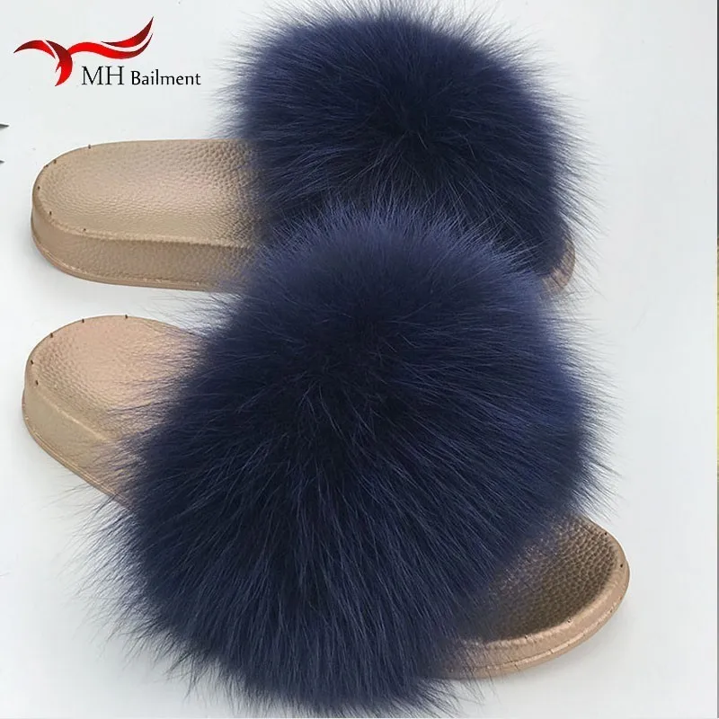 

Real Fox Fur Slipper Lady Plush Indoor Outdoor Slipper Lady Large For Sale Real Fox Hair Lady Slipper Pure Size 36-44 F25