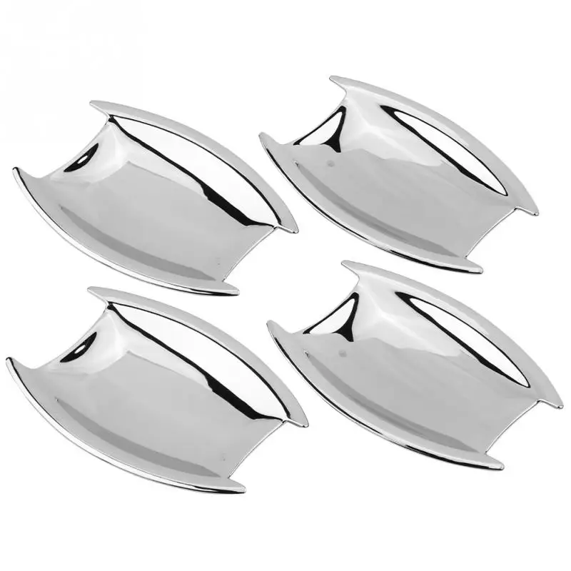

4Pcs Chrome Car Chromium Electroplating Exterior Door Handle Bowl Cover Trim Protector for Maserati Levante 2017-2018