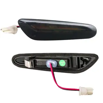 

2PCs Flowing water LED side marker marker LightsTurn signal indicator left and right for BMW E90 E91 E92 E93 E60 E87 E82 E46