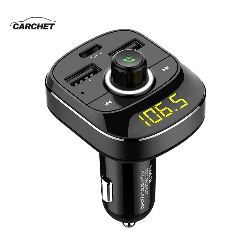 Автомобильный MP3 музыкальный плеер CARCHET 2 USB Автомобильное зарядное устройство