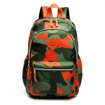 

Cute Fashion Children's School Bags Nylon Backpack Durable Camouflage Rucksack Softback Travling Daypack For Teens Cool