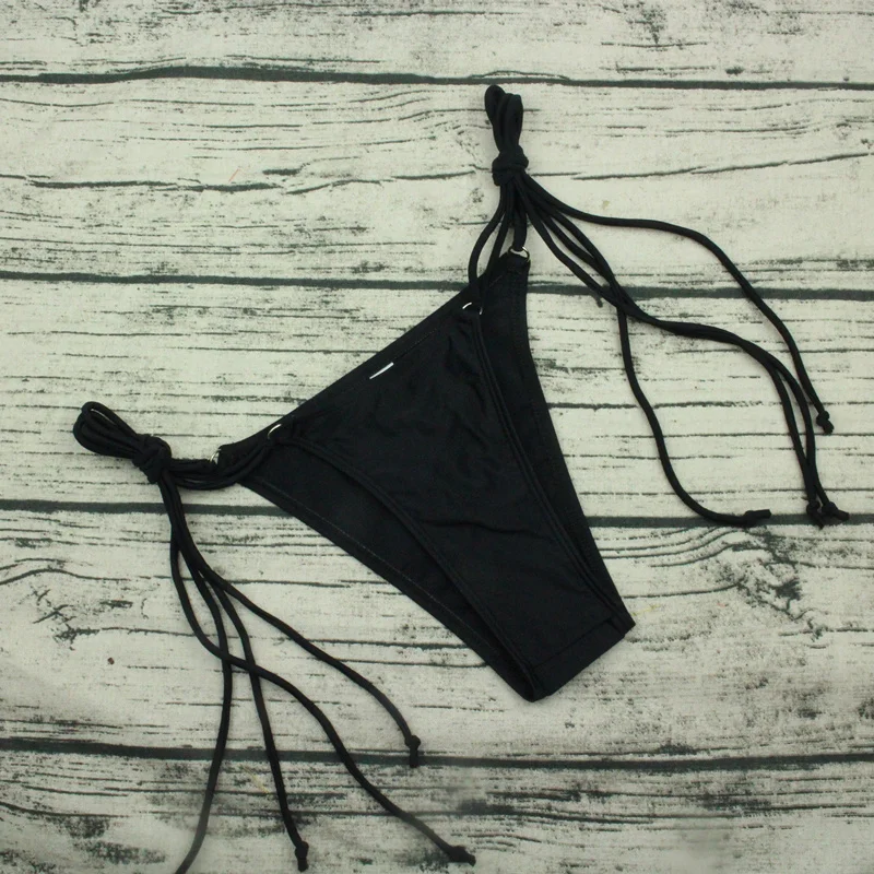 

PREETEE 2018 Solid Bikini Female Swimwear Women Bottom Adjustable Briefs Swimsuit Panties Ropes Underwear Batching Suits Biquini