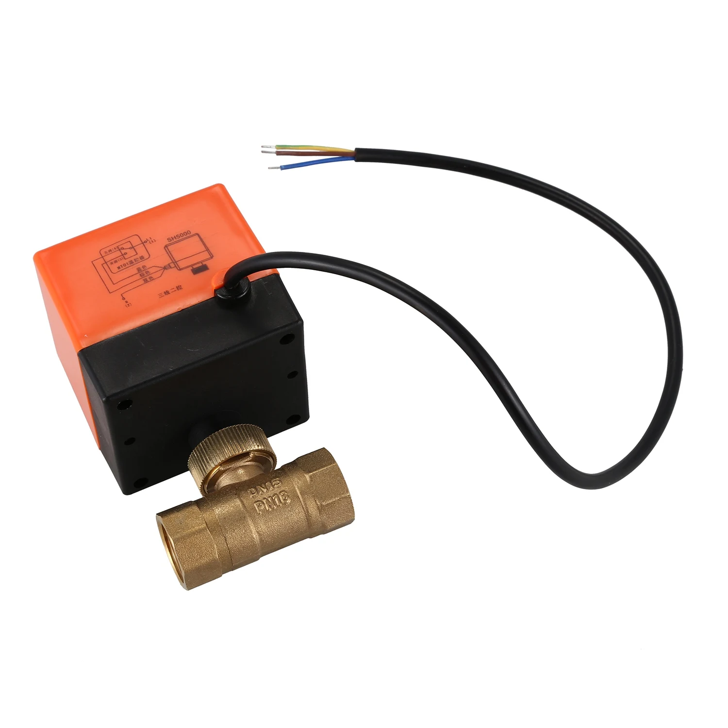 Najtaniej DN15 2 AC220V siłownik elektryczny mosiężny zawór kulowy zimne gorące wody pary wodnej ciepła gazu 2 way mosiężny zawór kulowy z napędem piętro