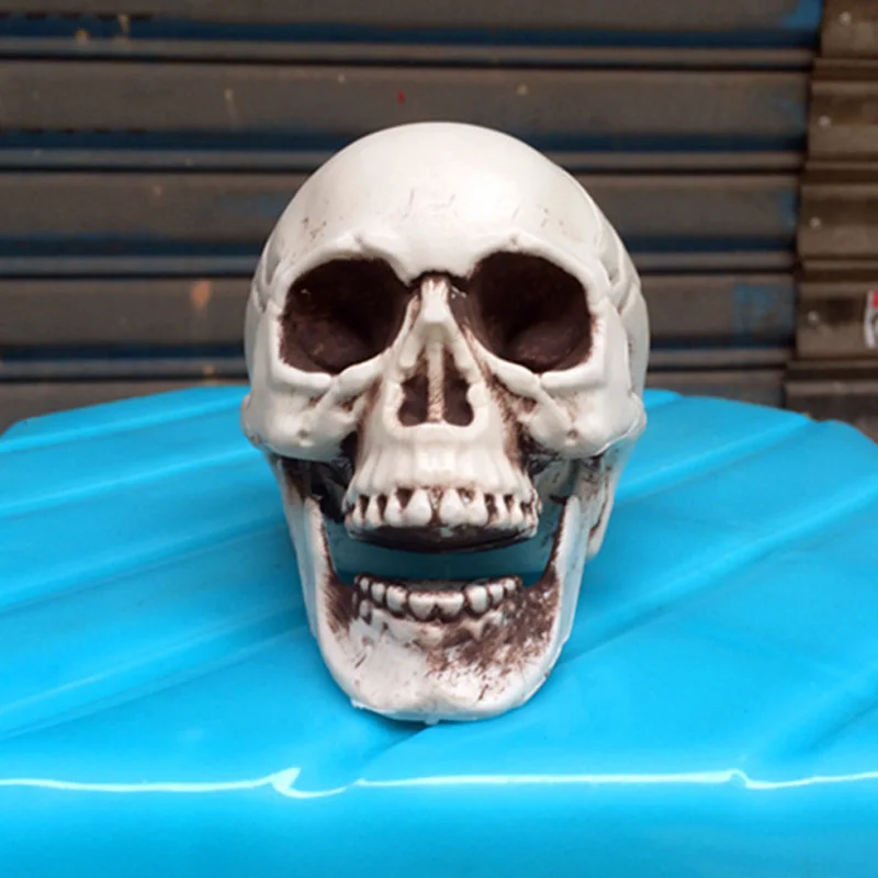 Пластиковый мини-череп человека анатомический удобный украшения ремесла Хэллоуин привидениями дом украшения реквизит офисные школьные принадлежности