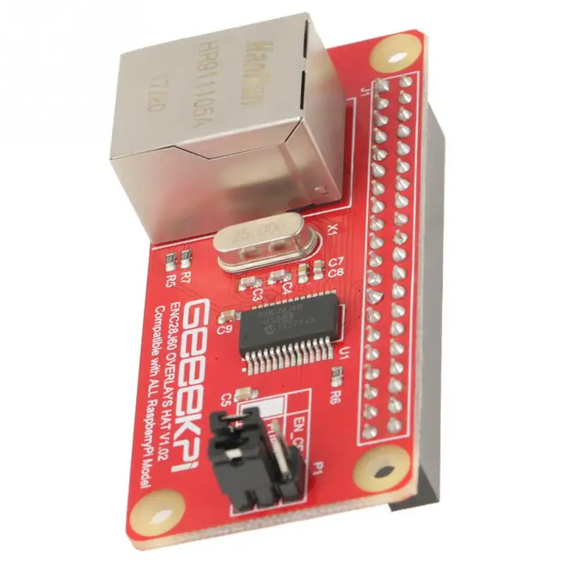 Горячий ENC28J60 Ethernet LAN сетевой адаптер модуль для Raspberry Pi нулевой платы