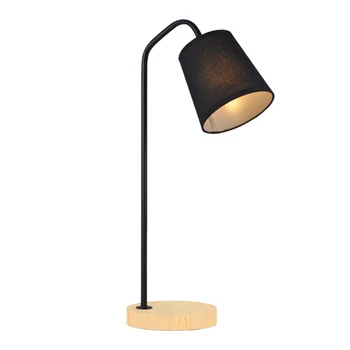 

Attic Retro Table Lamp Traditional American Country Wooden Desk Lamp Scandinavian Metal Desktop Lighting Simple Modern Ey