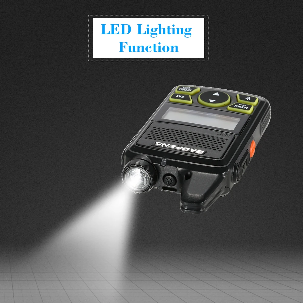 BF T1 Мини Walkie Talkie UHF 400 470 MHz Портативный двухстороннее мобильной радиосвязи