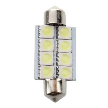 

38mm White 8 LED 5050 SMD Festoon Light Bulb 4pcs for Car Dome Lamp