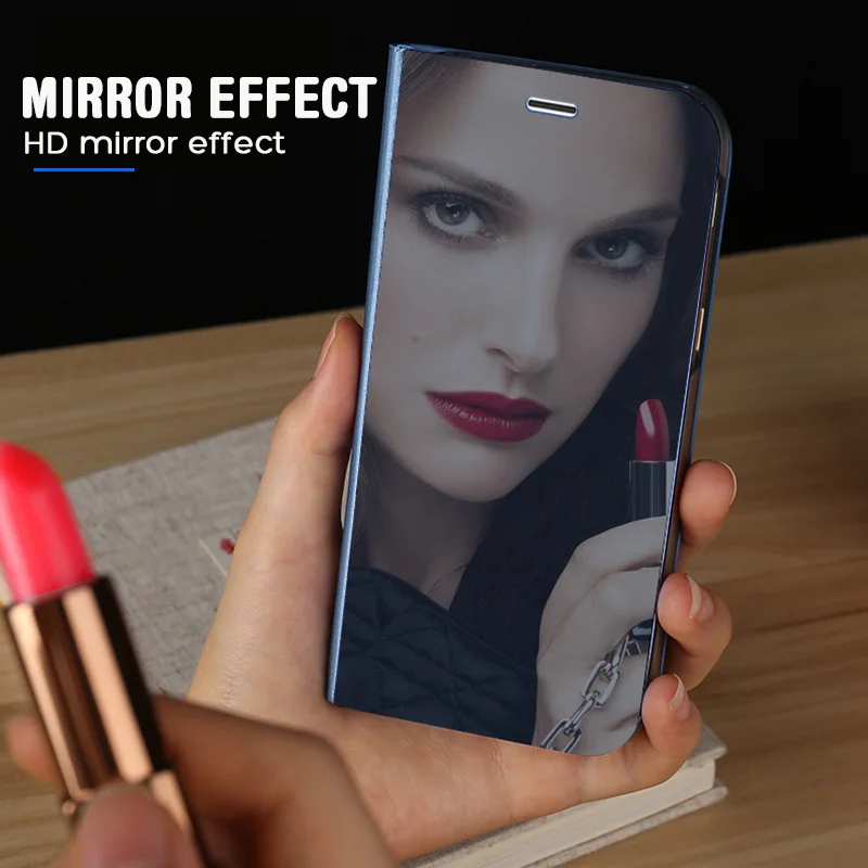 Smart Mirror Flip Phone Case For Samsung Galaxy A70 A50 A40 A30 A20 A10 S8 S9 Plus Stand Case Coque Cover For M10 M20 M30 Cases