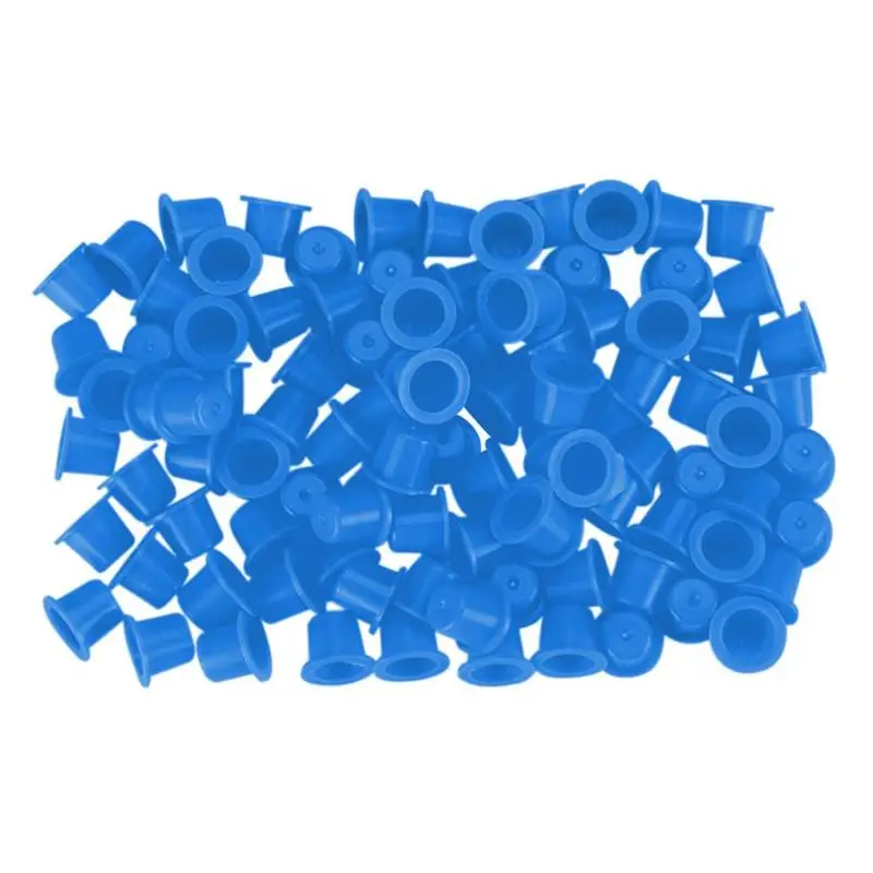 

100/500/1000pcs Disposable Tattoo Pigments Cups Makeup Pigment Container Cap Accessories Tattoo Pigment Cup Wholesale