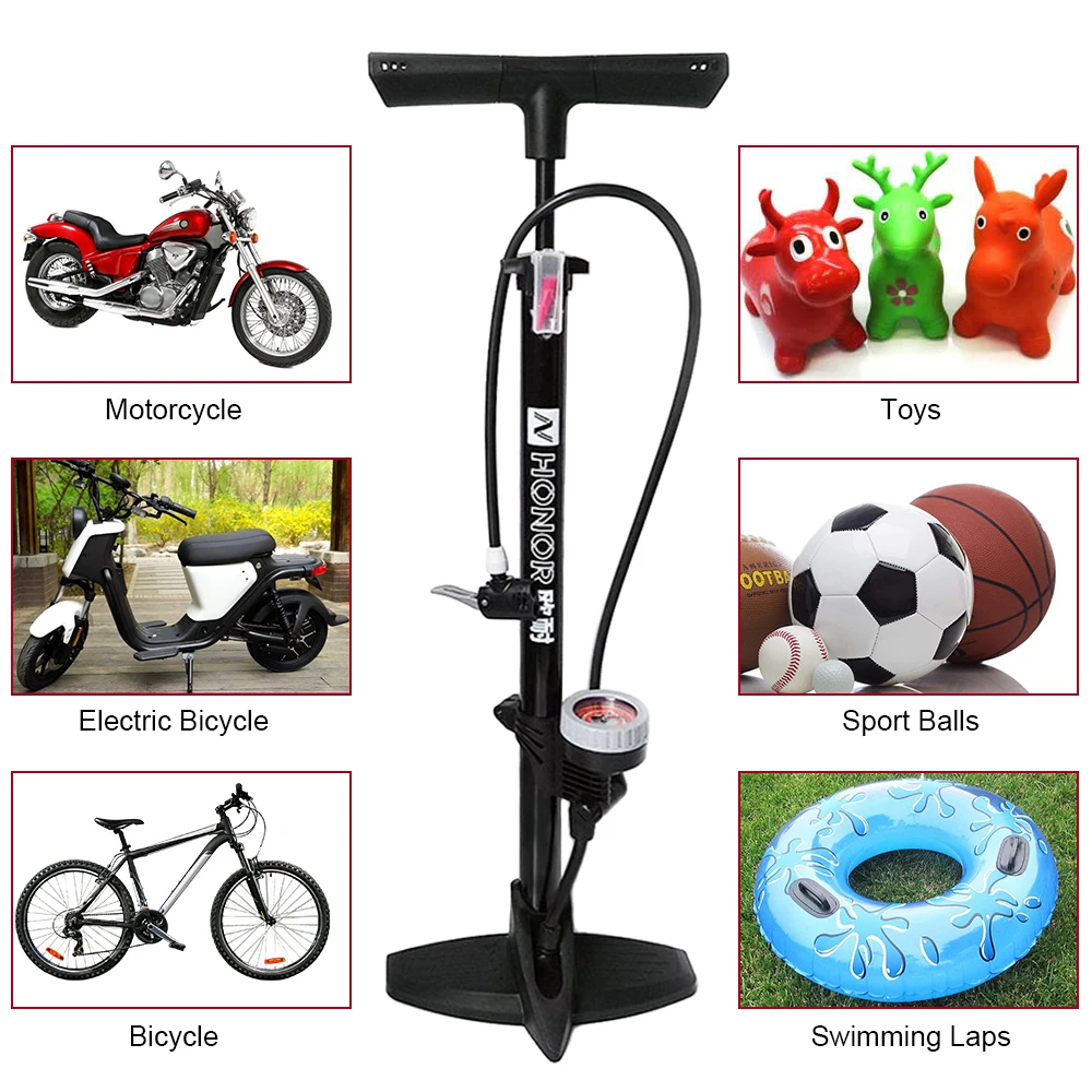 Велосипедный воздушный насос ручной велосипедный 160PSI MTB напольный надувной