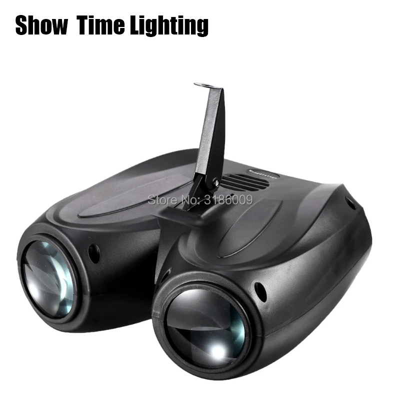 Koop SHOW TIME LED rusland diamonds dubbele hoofd luchtschip licht 128LED RGBW maan DJ party Disco licht Geluid werk Carton Building blok
