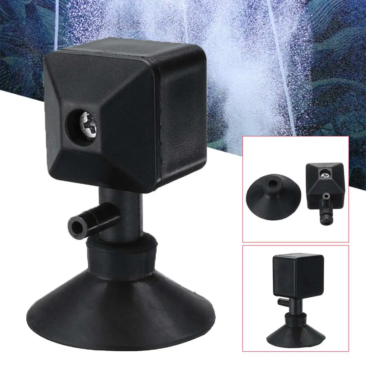 

Bubble Stone Aerator for Aquarium Fish Tank Pump Hydroponic Oxygen Mini Air Pump with Suction Cup