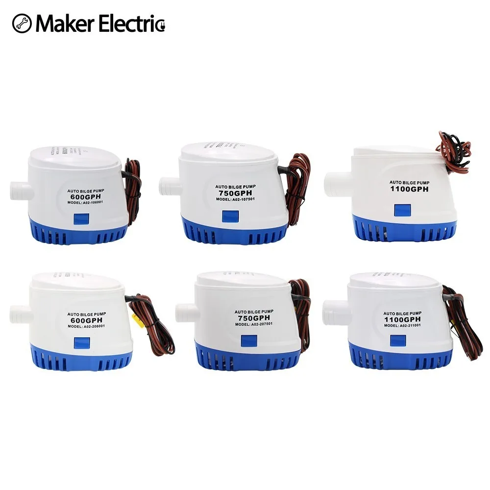 12V Water Pressure Diaphragm Pump 6L//Min 130PSI with Hose Clamps for Marine Boat