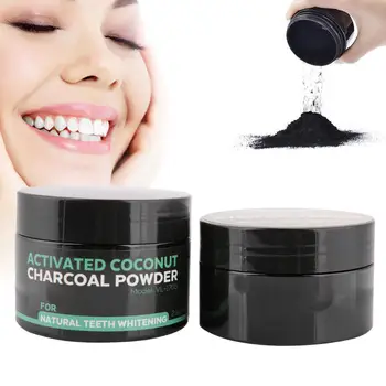 

30g/60g Natural Coconut Activated Charcoal Tooth Whitening Powder Stain Removal Oral Tooth Care w