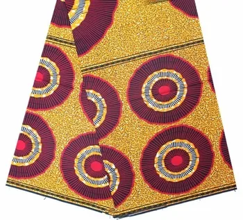 

2018 Latest Printed Organza Fabric Nigerian Aso Ebi Ankara Fabric Sewing Dress African Fabric 2019 New Veritable 6YARD