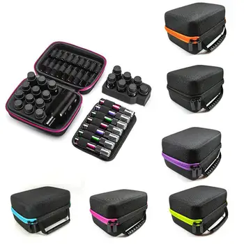 

Portable Travel Essential Oil Bottle Container with Zipper Perfume Oil Storage Box Cosmetic Bag Carrying Holder Case Storage Bag