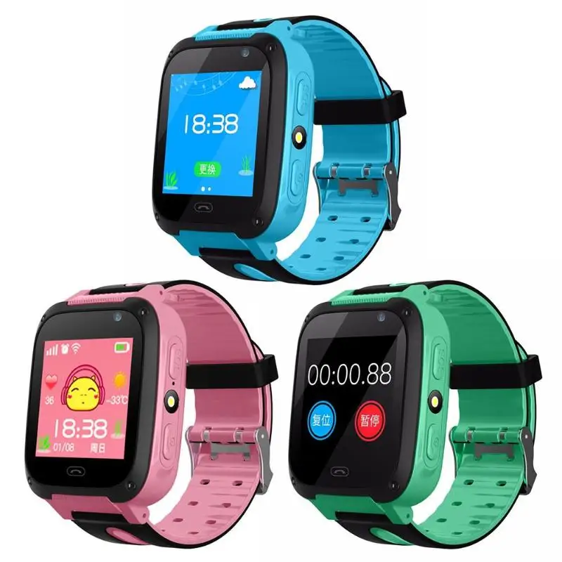 V6 Kid Smart Watches GPS Tracker Bluetooth Anti Lost Monitor SOS Call Touch Screen Phone Smartwatch Support SIM Card