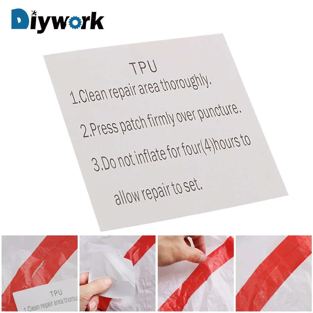 

DIYWORK Translucent TPU Sticker Swimming Ring Repair Glue Waterproof Repair Patch Camping Equipment Tent Repair Paste