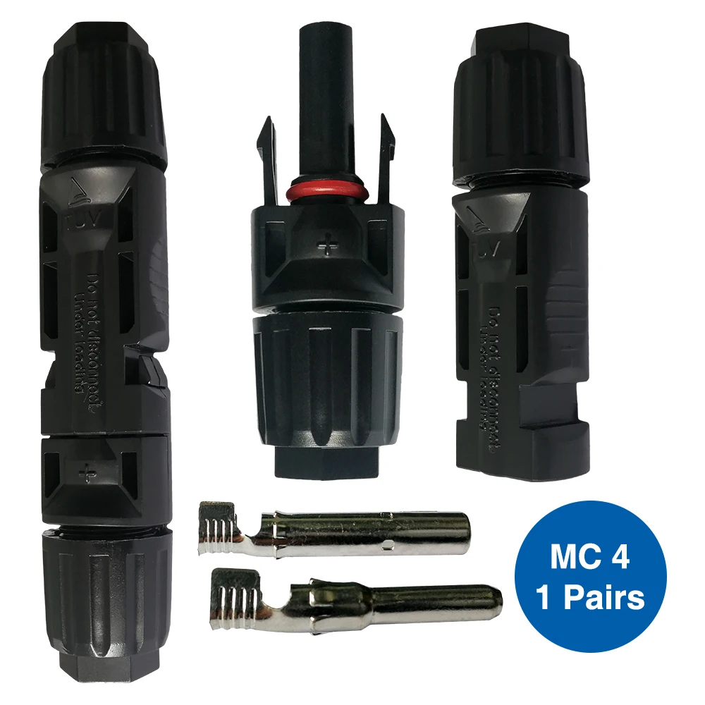 

Latest 1Pair MC4 Connector Solar Connectors Solar Panel Male & Female MC4 Connector for solar system