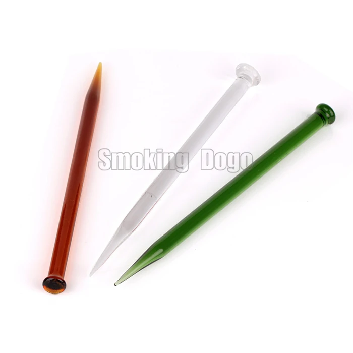 

Smoking Dogo 2015 Latest Cheap Glass Dabber Length 5" Amber Yellow Clear and Green Three Colors Available