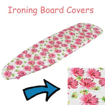 

Fabric Flower Printed Ironing Board Heat Resistant Cover Polyester Felt Padded Cover 140*50cm Ironing Board Cover Easy Fitted