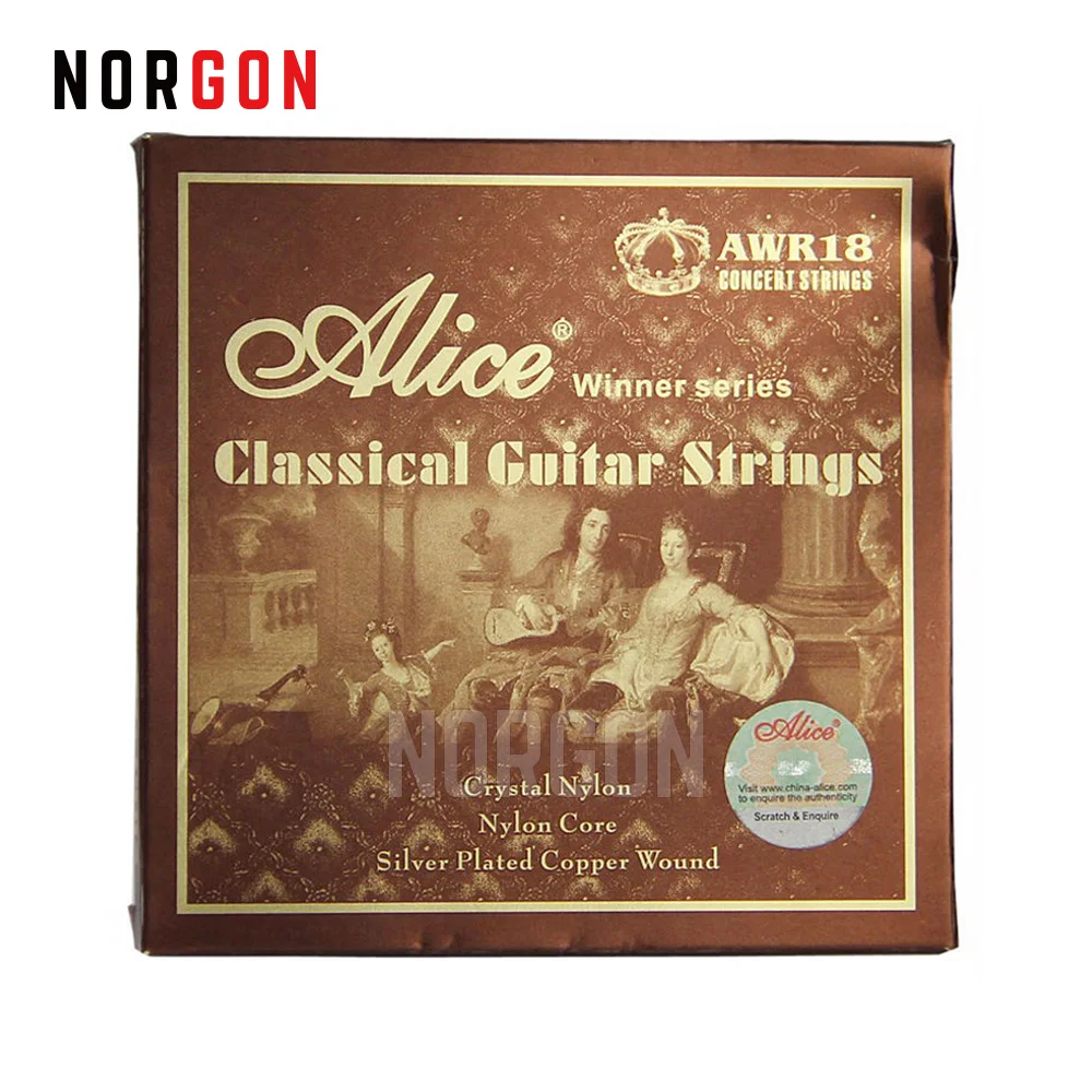 

Alice Classical Guitar Strings AWR18 Advanced Guitar Parts and Accessories Musical Hard/Normal Tension Crystal Nylon