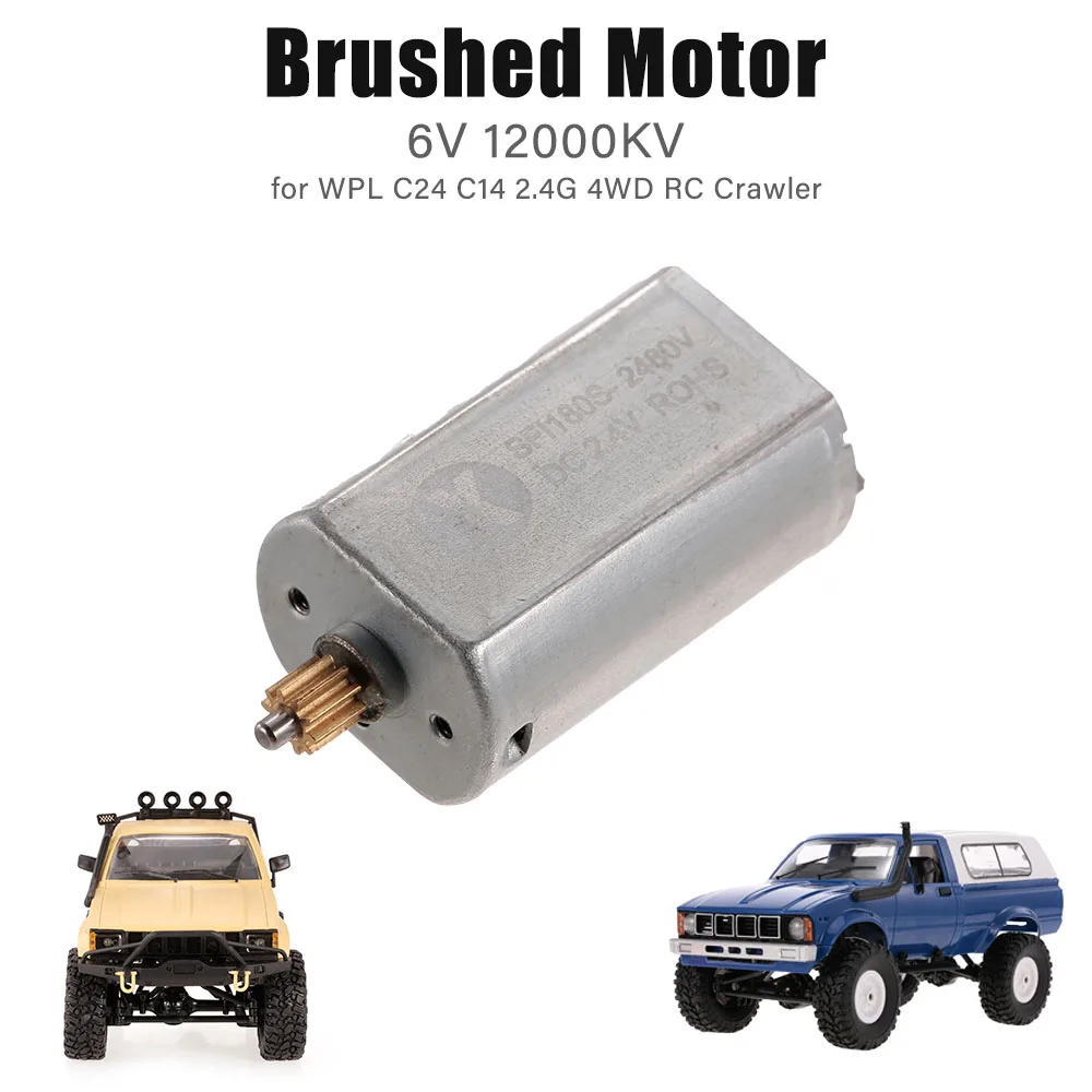 RC мотор 6 в 2 4 кВ щеточный двигатель для WPL C24 C14 G 4WD Crawler автомобиль|Детали и
